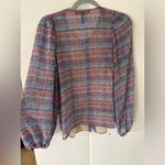 BCBGMAXAZRIA  patterned long Sleeve Buttoned Blouse Photo 2