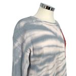 Splendid Tie-Dye Casual Crewneck Sweatshirt Blue Gray White Size Medium NWT Photo 7