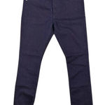 RUDESkinny Drop Waist Dark Wash Blue Red Lined Jeans Size Cuffed Stretch Photo 0