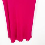 Ann Taylor Womens Vintage 100% Silk Chiffon V-Neck Sleeveless Dress Size 6 Pink Photo 1