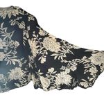 Amuse Society Black and Cream Floral Blouse Photo 2