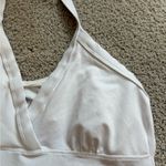 Title Nine Women's NWT  workout White Solid Dream Halter Bra Top Shirt large Photo 3