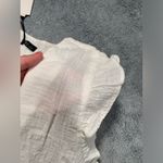 Very J NWT  cotton blouse white large Photo 4