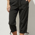RBX Active Women's Pants Sz Small Woven Capri Activewear Workout Gym Running Black Photo 0