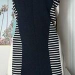 River Island White Black Geometric Stretch Bodycon Sweater Dress Size 12 Large Photo 0