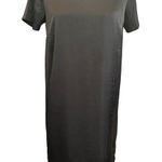 Mod Ref  Dress Black Midi‎ Crew Neck Short Sleeve Casual Women's Photo 0