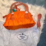 Prada Vintage Orange  Nylon Bag Photo 2