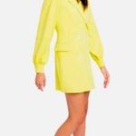 Black Halo Mellow Yellow Olympia Blazer Mini Formal Dress sz 8 Photo 1