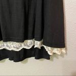 Umgee  Black Short Sleeve Lace Trim Tunic Dress Womens S Boho Casual Mini Photo 1