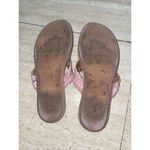 Vintage Famolare Pink Thong Sandal Leather Uppers Rubber Sole 5‎ M Photo 3