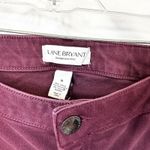 Lane Bryant  Plus Size 18 Jeans High Rise Stretch Skinny Burgundy Merlot 1782 Photo 9