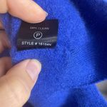 360 Cashmere 360‎ Cashmere Cobalt Blue Sweater Crewneck Pocket Front S Small Luxury Photo 5