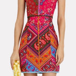Farm Rio  Colorful Bandana Midi Dress Photo 0