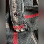 Susan Reade Stylish Vintage 70’s Red Black & Gray Maxi Plaid Skirt Sz M Photo 5