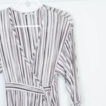 H by Halston H Halston Striped Wrap‎ Midi Dress Women's Size Small Photo 1