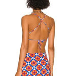 We Wore What Revolve Cowl Back Cut Out Geometric Print Maxi Dress Size XL NWT Photo 2