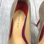 Gianni Bini open toe suede heels beige orange & purple sz 6.5 Photo 2