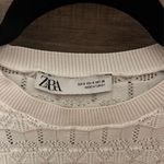 ZARA  White Lace Long Sleeve Ruffle Top Photo 4