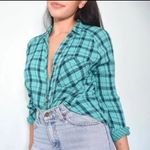 Urban Outfitters BDG Teal Plaid Shirt Photo 0