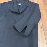 J.Crew  Womens Wool Blend Short Sleeve Cowl Neck Sheath Dress Black Size 0 Zip Up Photo 2