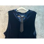 Modcloth  Blouse 3X Navy Velvet Cyber Office Siren Date Night Preppy Holidays Photo 3