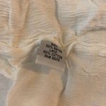 Raviya Swim Cover Up Dress Mini Long Bell Sleeve Crinkle V Neck Crochet White S Photo 3