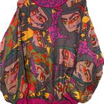 Multicolored Picasso print long sleeve silk shirt measurements in pictures Size undefined Photo 0