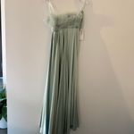 Mac Duggal NWT Strapless Feather Green Gown Photo 14