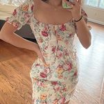 Revolve Auguste White Floral Mini Dress Photo 2