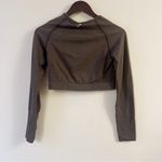 Gymshark  Vital Seamless 2.0 Long Sleeve Crop Top Brown Marl Long Sleeves Photo 4