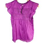 Rails  Filomena Summer Casual Lightweight Ruffle Top Size XS Berry Photo 2
