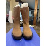 Stuart Weitzman New  Taina Chill Boots 8  / 38.5 shearling Tan Mid Calf‎ Lug Sole Photo 11