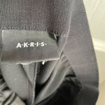Akris Women's Wool Black Dress Pants Size 10 Straight Leg Photo 8