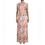 Eliza J  Blush Floral Print Surplice‎ Dress Size 10 Photo 2