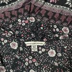 American Eagle Floral Tassel Tie Romper Sleeveless Gray Pink Size XS Photo 10