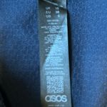 ASOS ‎ Women's Navy Textured Knit Pencil Dress Short Sleeve Sheath Style size 6 Photo 12