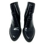 Madden Girl  Size 9 Short Boot Black Side Zip‎ Bootie Heeled Synthetic Leather Photo 7