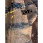 Isabella’s Closet knit size XL waterfall front hoodie in ocean blue and white. Photo 4