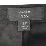 J.Crew  365 Black Asymmetrical Pencil Skirt in Everyday Wool Size 12 Tall 12T Photo 3