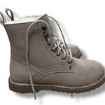 Birkenstock New Bryson Shearling Lined Combat Lace Boots Beige Taupe EU 38 US 7 Photo 0