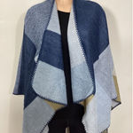 Harvé Benard New Harve Benard blue plaid ruana. Retails $119 Photo 0