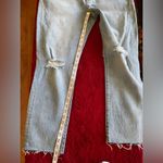 Madewell NWT  The High Rise Slim Boy Jeans Light Blue Distressed Size 30 Photo 11