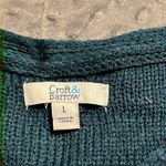 Crown & Ivy  large women’s textured boatneck sweater long sleeve dark green NWT Photo 3