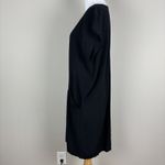 Eileen Fisher  Tunic Dress Womens PL Petite Large Black Short Sleeve Shift Pocket Photo 4