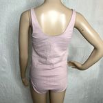 EXPRESS  Blush Pink Strappy V-Neck Bodysuit Photo 2