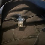 Athleta Endless High Rise Pant Navy Textured Stretch Tapered Leg Banded Waist 4 Photo 2