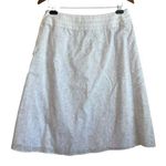 Croft & Barrow Women Midi Skirt 12 White Subtle Floral Cottage Boho Fairy Office Photo 0