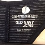 Old Navy  black and grey striped workout tank, women’s size small Photo 3