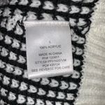 Pink Rose sweater tunic/dress abstract pattern size L juniors black/ivory Photo 3