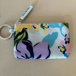 Vera Bradley  Blue Floral Nylon Preppy Coastal ID Pouch Photo 0